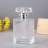 زجاجة عطر زجاجية مربعة شفافة