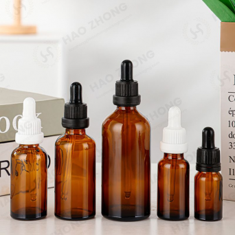 زجاجة قطارة زجاجية 5 مل 10 مل 15 مل 20 مل 30 مل 50 مل 100 مل