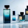 زجاجة عطر زجاجية مربعة شفافة مع أغطية معدنية 20 مل 30 مل 50 مل 100 مل