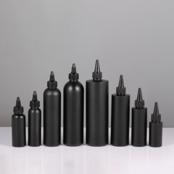 2000 مل أسود أبيض هدب ضغط زجاجة مع فوهة مدببة لسهولة التحكم السائل