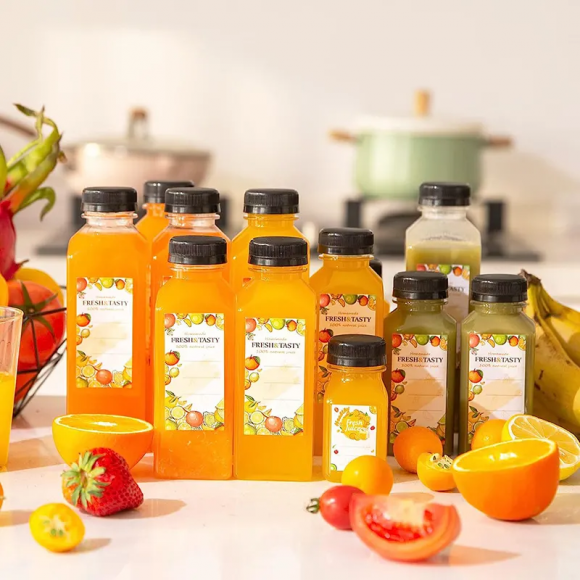 زجاجة عصير المشروبات مربع