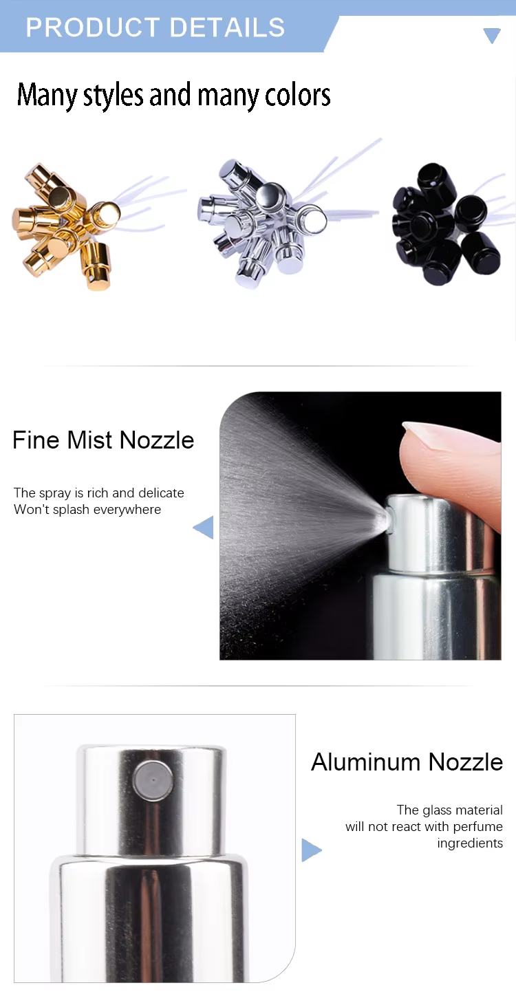 زجاجة عطر زجاجية مربعة شفافة