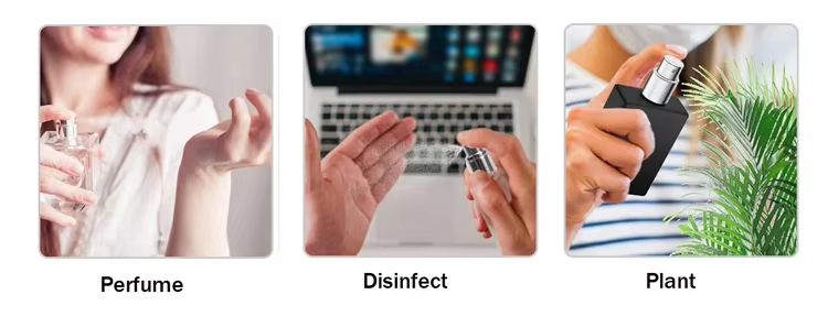 زجاجة عطر بخاخ برغي علوي زجاجي