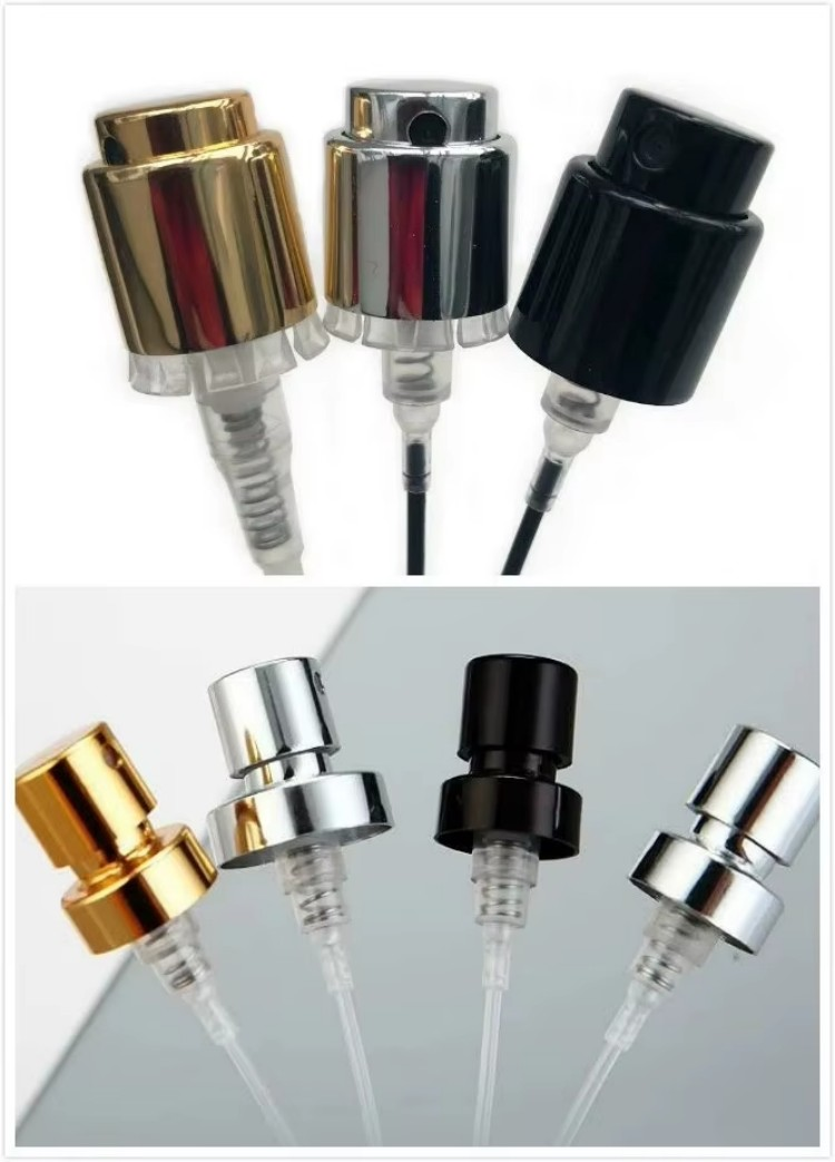 جولة زجاجة رذاذ الزجاج مع زجاجة عطر غطاء خشبي