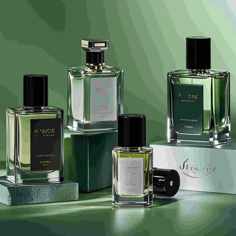 زجاجة عطر زجاجية مربعة شفافة