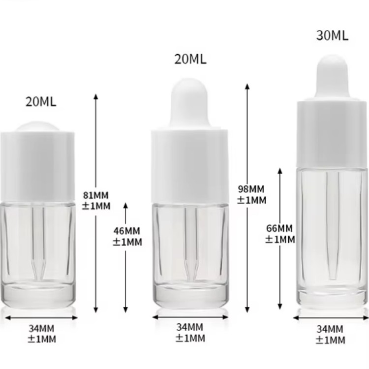 زجاجة قطارة زجاجية