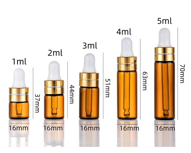 زجاجة قطارة زجاجية