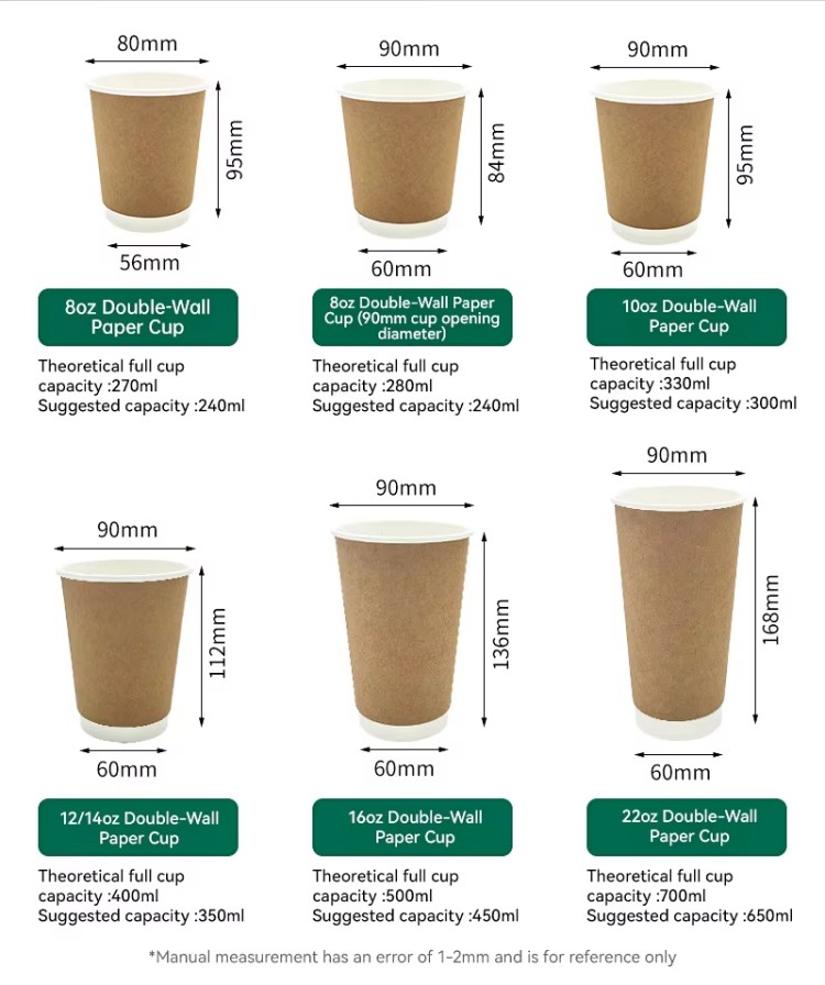 أكواب ورق كرافت يمكن التخلص منها