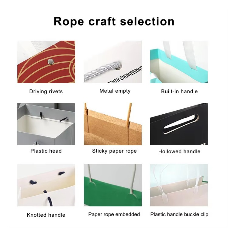 حقيبة هدايا بسيطة من جلد البقر وحقيبة تسوق