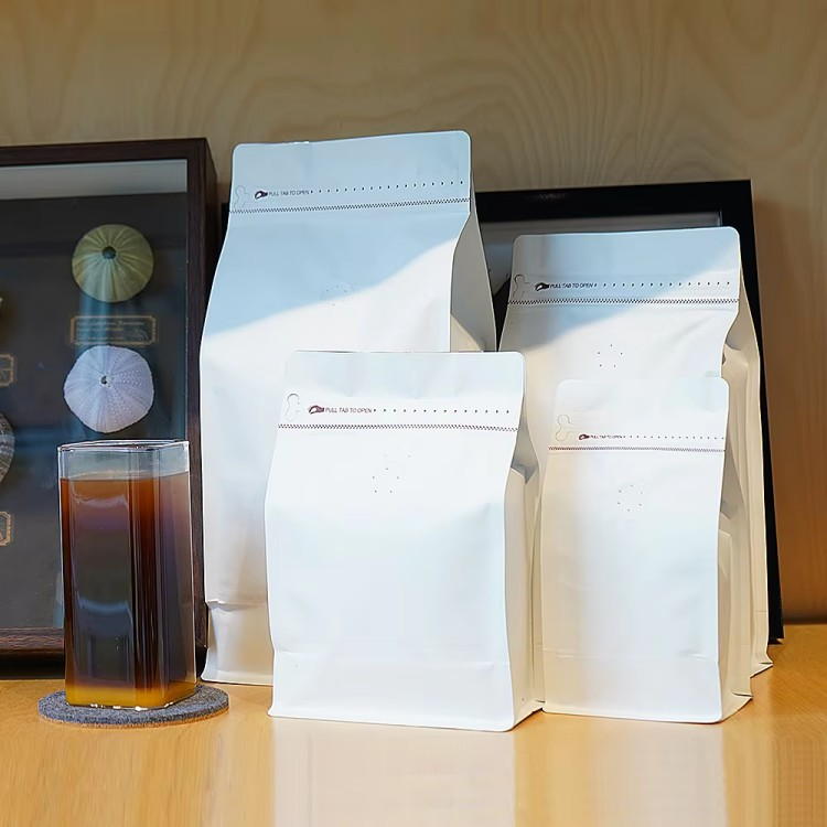 ثمانية Sided الوجهين مختومة صمام الهواء الألومنيوم احباط كيس التغليف