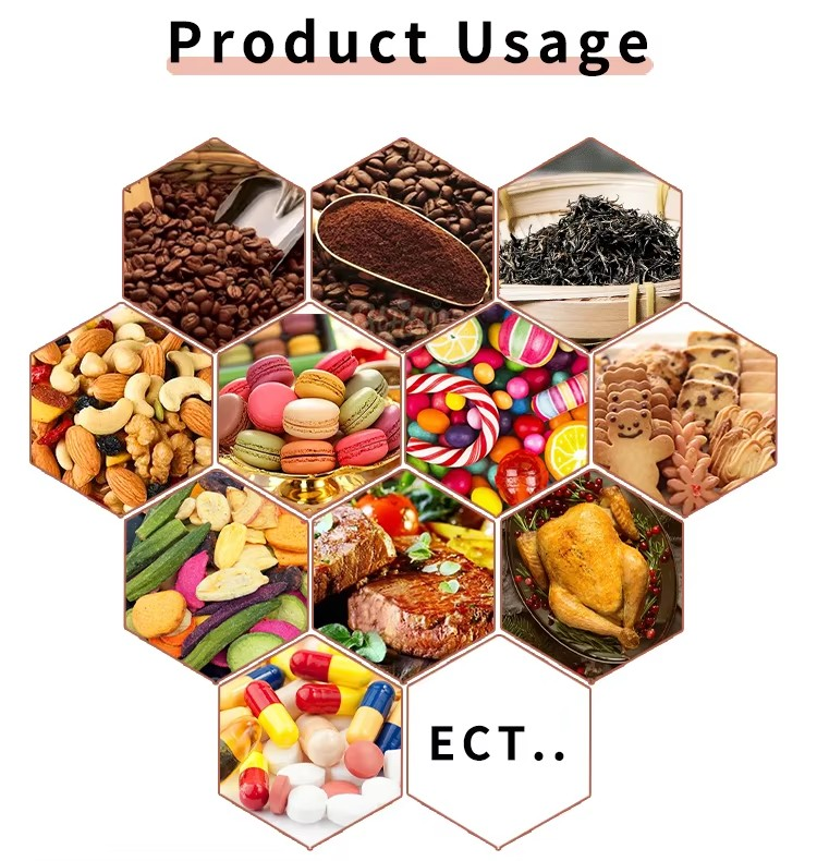 ثمانية Sided الوجهين مختومة صمام الهواء الألومنيوم احباط كيس التغليف