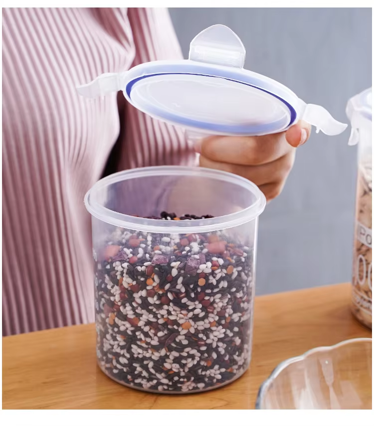 صناديق تخزين المواد الغذائية الكبيرة ، علب التخزين ، علب بلاستيكية