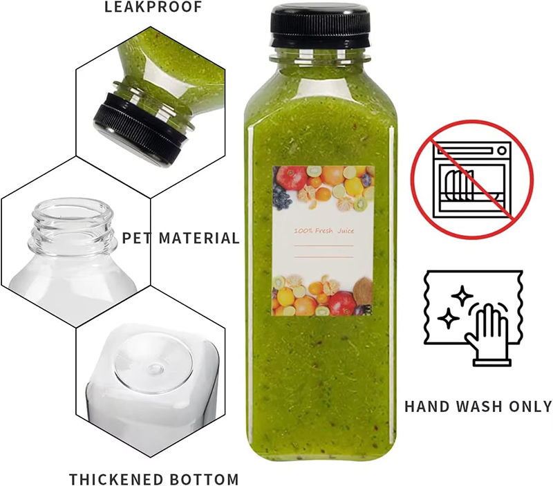 زجاجة عصير المشروبات مربع