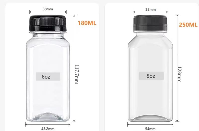 زجاجة عصير المشروبات مربع