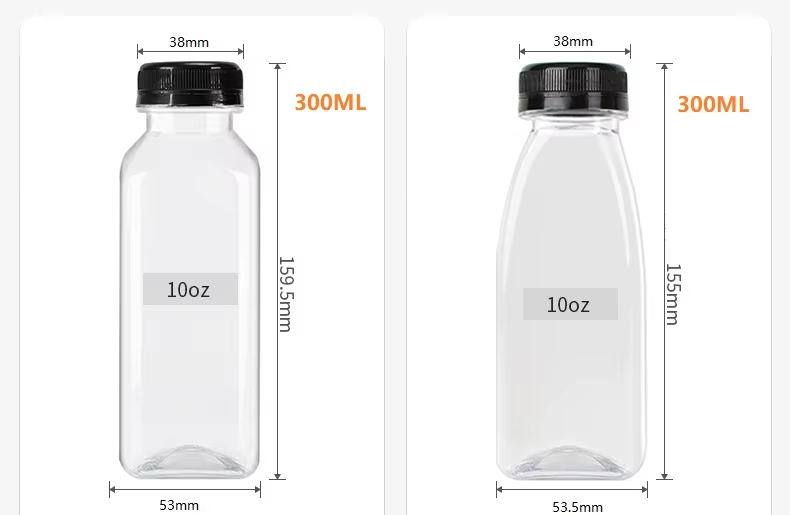 زجاجة عصير المشروبات مربع