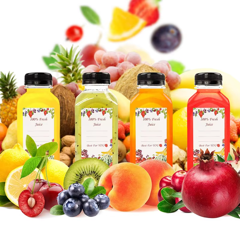 زجاجة عصير المشروبات مربع