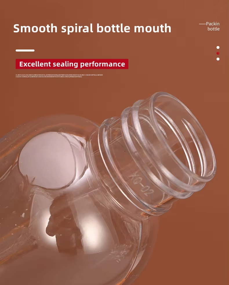 زجاجة الحيوانات الأليفة الوجه العلوي مع غطاء مختومة