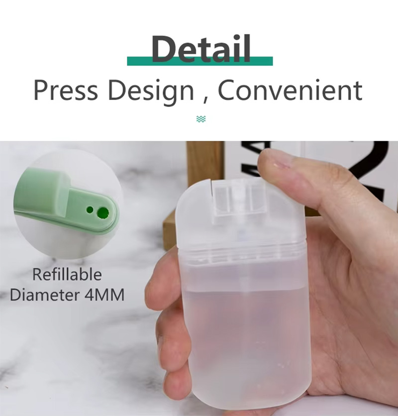 زجاجة رذاذ قابلة لإعادة الملء المحمولة